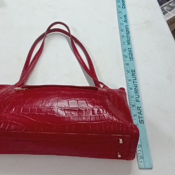 Monsac red snake embossed leather purse - Picture 11 of 11